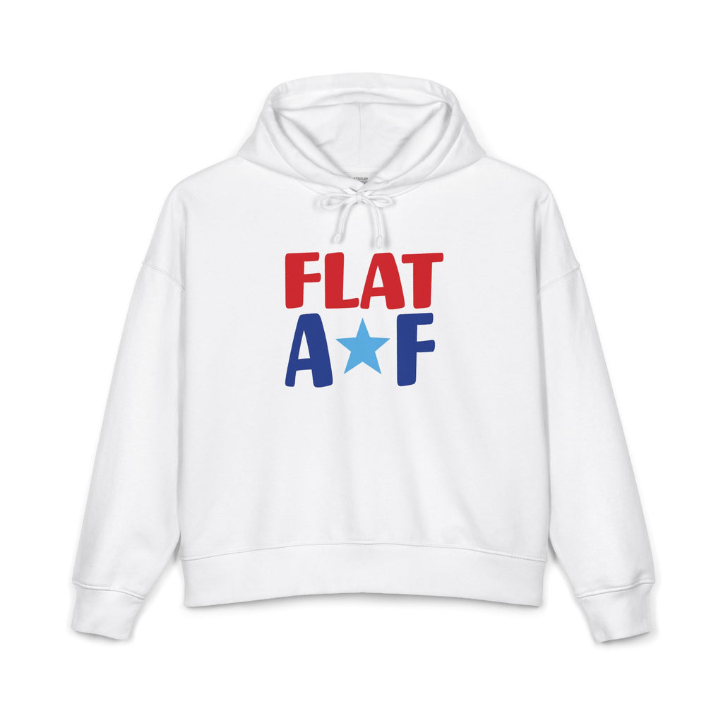 Flat AF Organic Hoodie - Red White & Blue