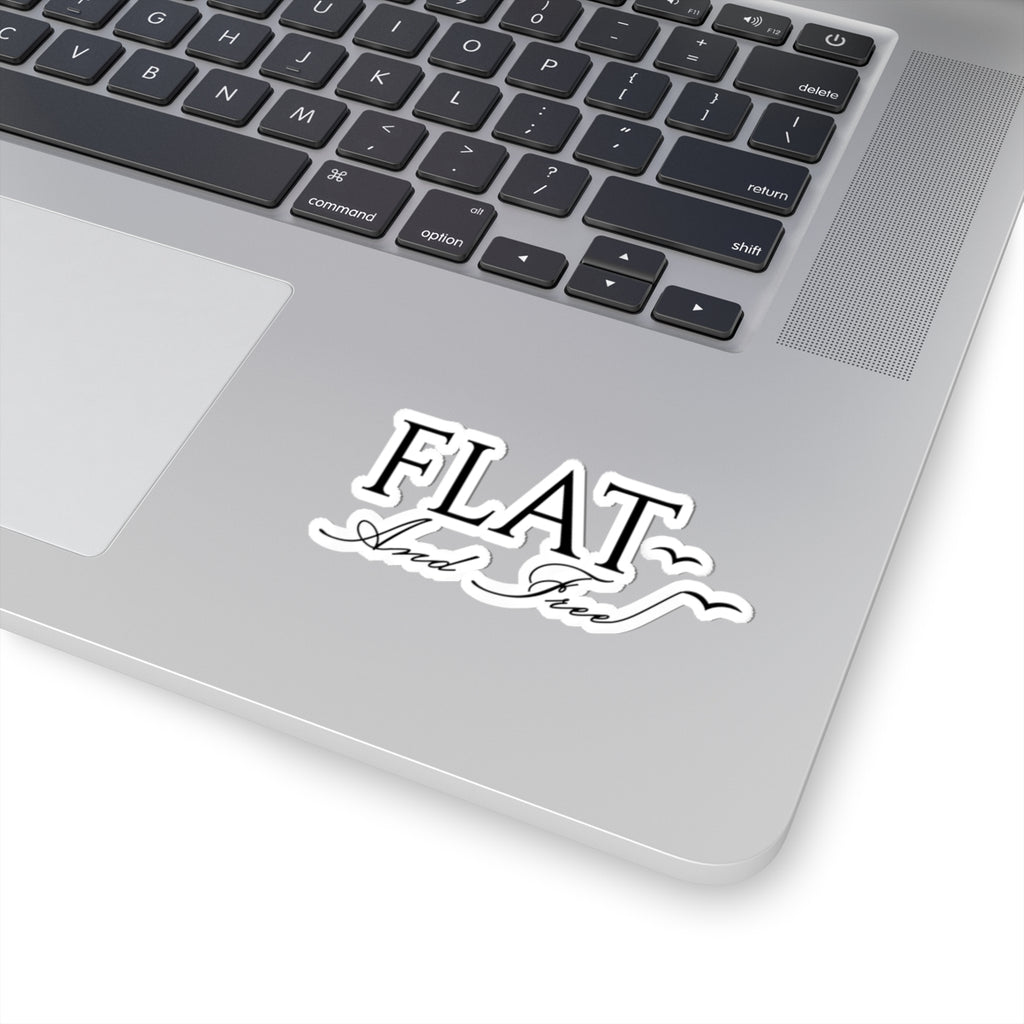 Flat and Free Sticker