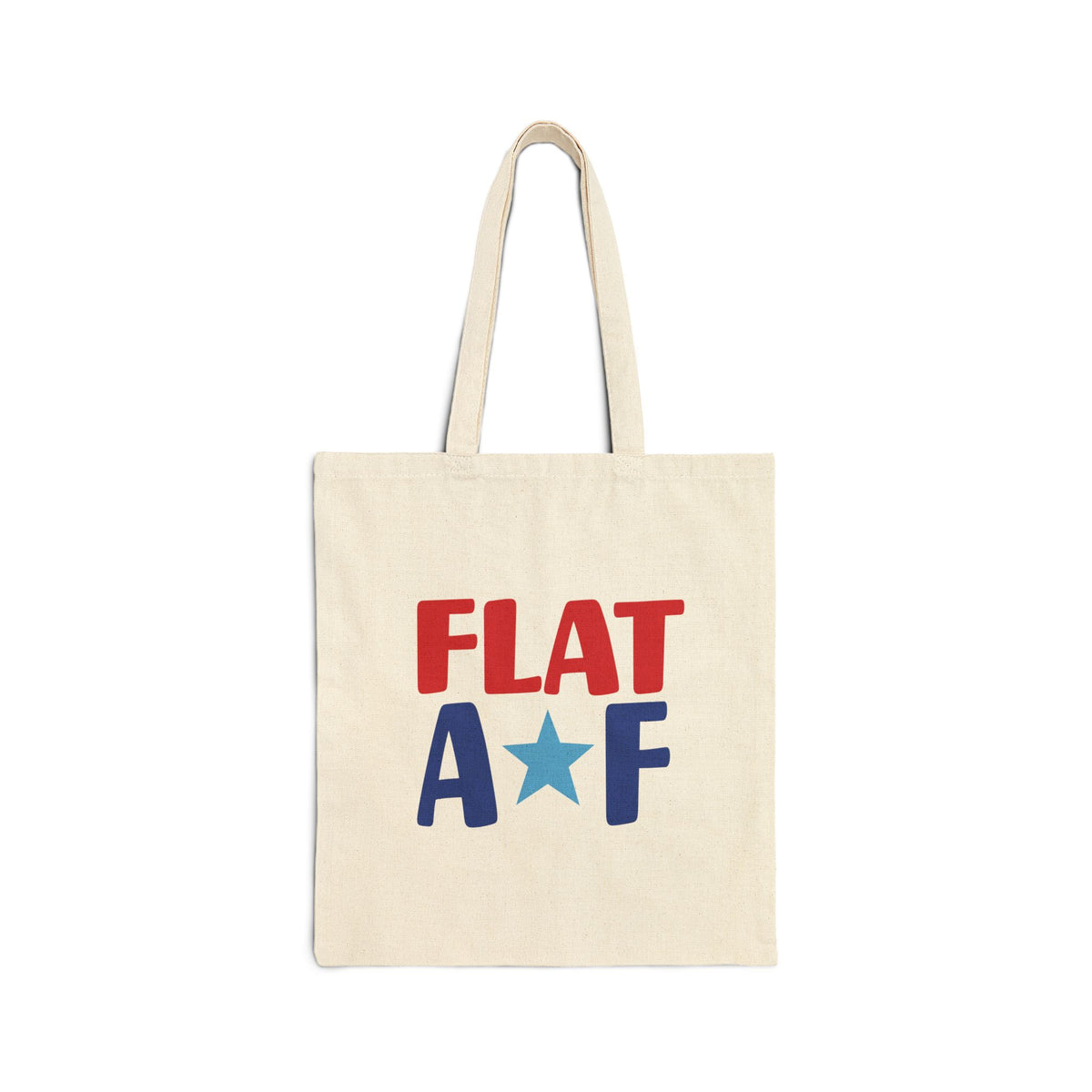 Flat AF Tote Bag - Red White & Blue