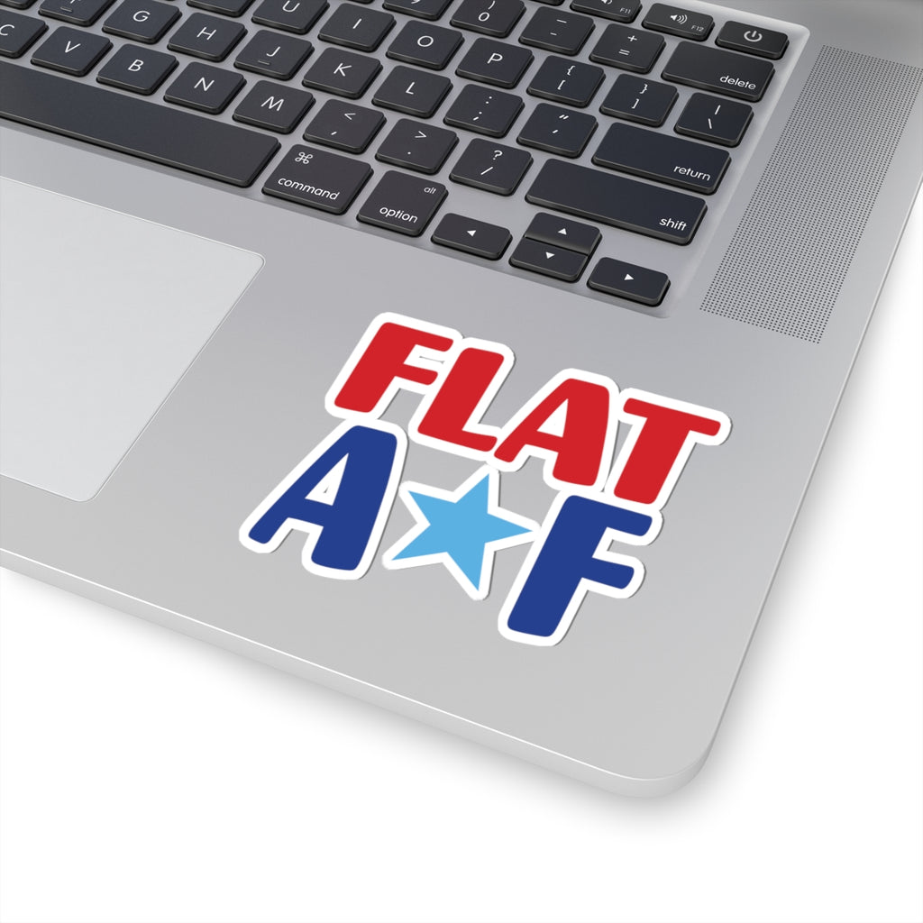 Flat AF Stickers - Red White & Blue